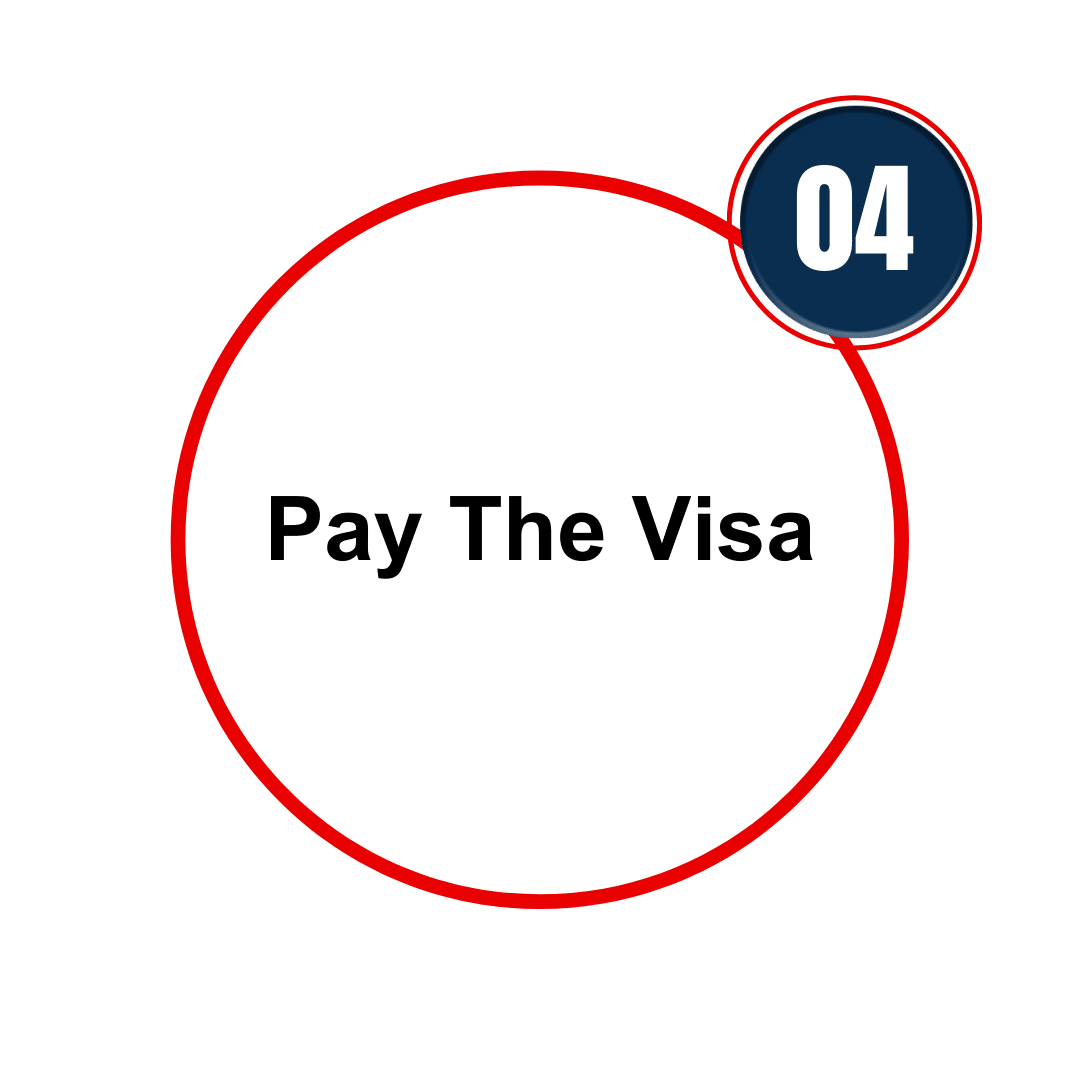 Pay the visa fee electronically.